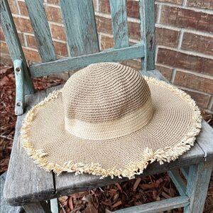 San Diego Hat Co. 👒 Ladies O/S Stylish Tan Straw Sun Hat